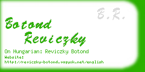 botond reviczky business card